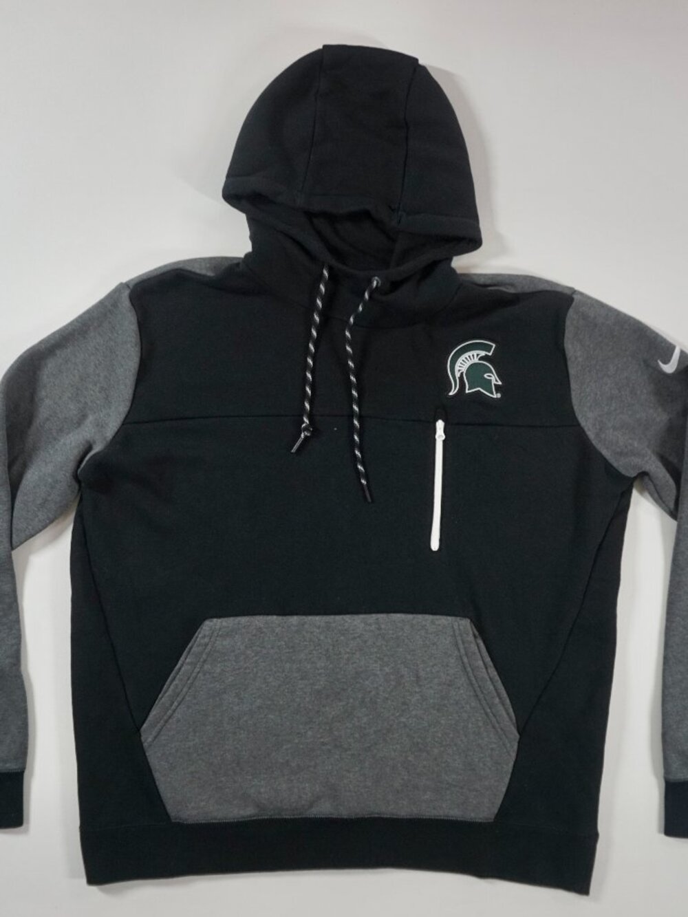 Nike Michigan State Hoodie Sideline Player Zip Pocket Sz Men's XXL
